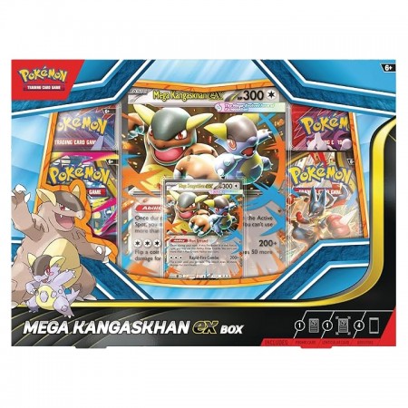 Pokémon Mega Evolution: Mega Kangaskhan ex Collection Box rinkinys (anglų k.)